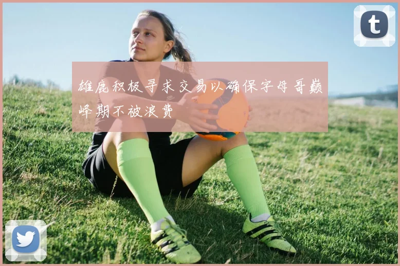 雄鹿积极寻求交易以确保字母哥巅峰期不被浪费