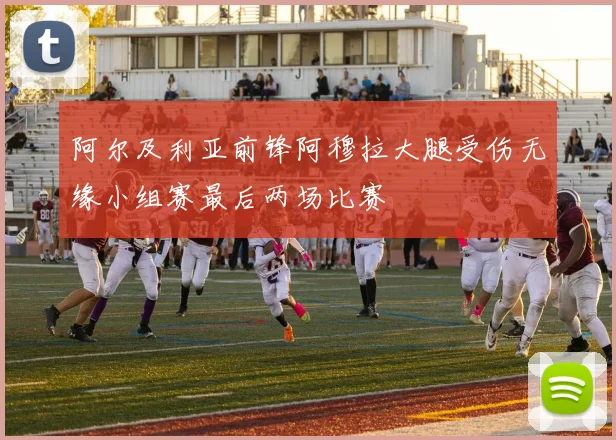 阿尔及利亚前锋阿穆拉大腿受伤无缘小组赛最后两场比赛